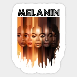 Melanin Shades Beauty For Women Sticker